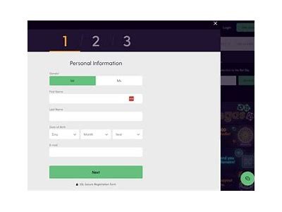 Sign up for Mobile betting using email address